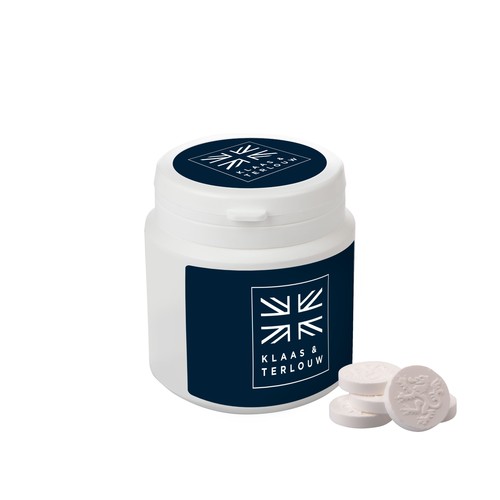 Plastic jar with candy