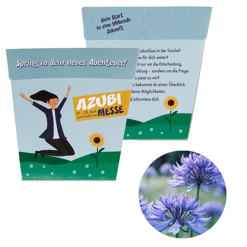 Carte POTTI - kit de graines (papier blanc) - Bleuet Carte POTTI - kit de graines (papier blanc) - Bleuet