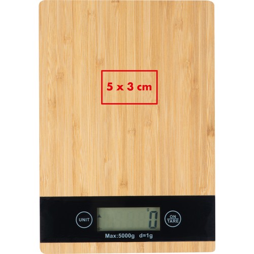 Digital bamboo kitchen scale