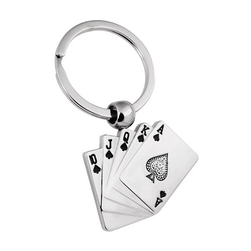 KEY CHAIN "ROYAL FLUSH" ROTATING KEY CHAIN "ROYAL FLUSH" ROTATING