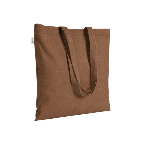 Plain-coloured shopper bag in 140 g/m2 recycled cotton. GRS certified Plain-coloured shopper bag in 140 g/m2 recycled cotton. GRS certified