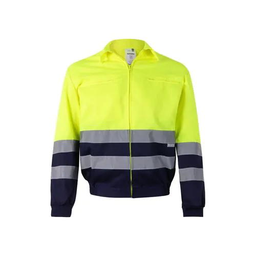 VL NEPTUNE. Two-tone twill jacket (210g/m²) in polyester (80%) and cotton (20%)