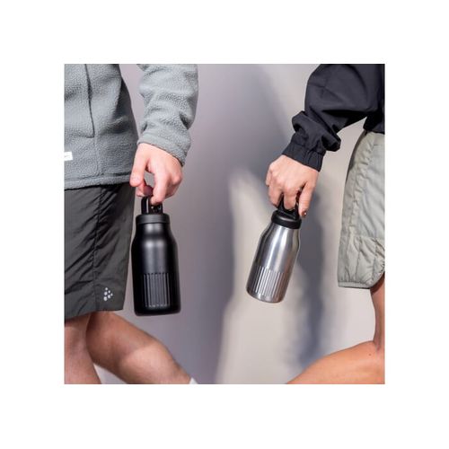 Sagaform Bouteille Truls en acier avec bouchon à clic pratique (recyclé) 500 ml