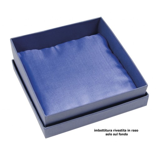 BLUE BOX SATIN BLUE 150X150X40 MM
