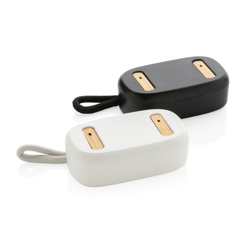 Auriculares TWS de plástico reciclado RCS y bambú Auriculares TWS de plástico reciclado RCS y bambú
