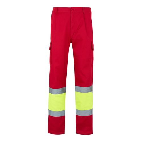 VL POSEIDON LARGE. Two-tone multi-pocket twill trousers (210g/m²), in cotton (20%) and polyester (80%)
