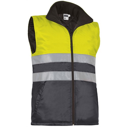bodywarmervest met reflecterende strepen