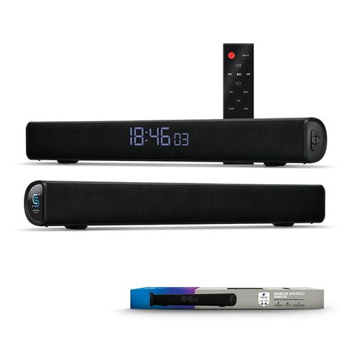 2 X 8 W BT5.0 SOUNDBAR SPEAKER, FM RADIO, CLOCK 2 X 8 W BT5.0 SOUNDBAR SPEAKER, FM RADIO, CLOCK