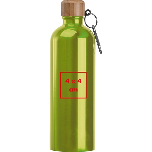 Botella de acero inoxidable con mosquetón, 750 ml Botella de acero inoxidable con mosquetón, 750 ml