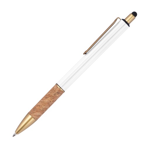 Ball pen with cork grip zone Ball pen with cork grip zone