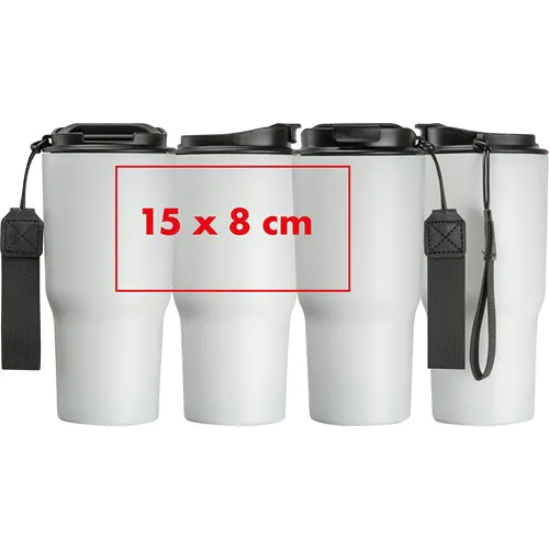 Dubbelwandige drinkbeker van rvs, 550 ml