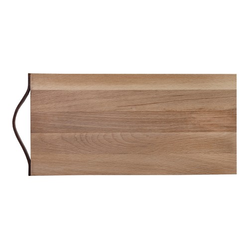Beech board with leather handle 33x16 cm Beech board with leather handle 33x16 cm