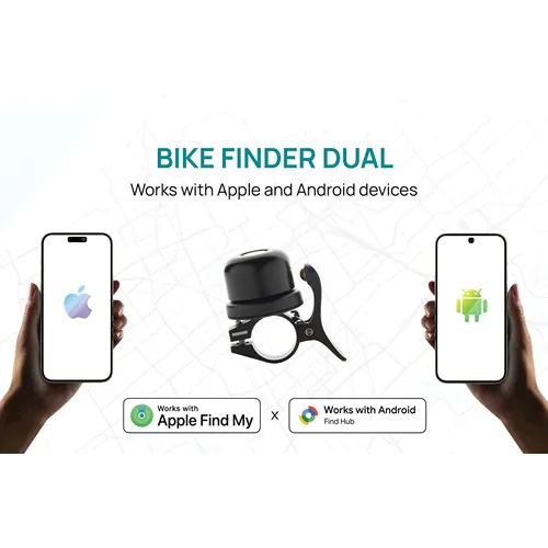 Bike finder Dual bike bell with worldwide locating Bike finder Dual bike bell with worldwide locating