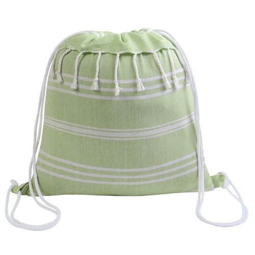 180 g/m2 cotton fouta backpack with drawstring closure 180 g/m2 cotton fouta backpack with drawstring closure