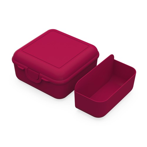 Boîte à déjeuner "Cube" de luxe avec une coupe de séparation Boîte à déjeuner "Cube" de luxe avec une coupe de séparation