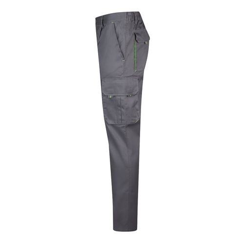 VL HYPNOS. Pantalón de sarga multibolsillos bicolor (200g/m²), en algodón (35%) y poliéster (65%) VL HYPNOS. Pantalón de sarga multibolsillos bicolor (200g/m²), en algodón (35%) y poliéster (65%)