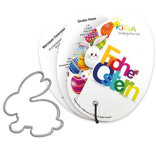 Baking-shapes with recipe book Easter egg - bunny 2 Baking-shapes with recipe book Easter egg - bunny 2