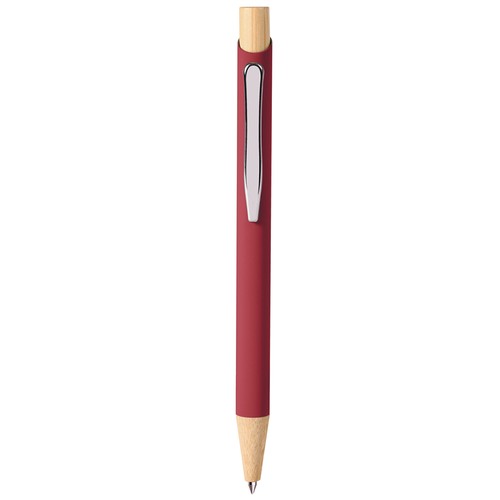 PENNA A SFERA IN ALLUMINIO SOFT TOUCH COLORI PASTELLO, BAMBÙ E METALLO PENNA A SFERA IN ALLUMINIO SOFT TOUCH COLORI PASTELLO, BAMBÙ E METALLO