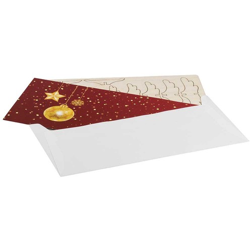 3D wooden-puzzle card - fir tree wood-felt 3D wooden-puzzle card - fir tree wood-felt