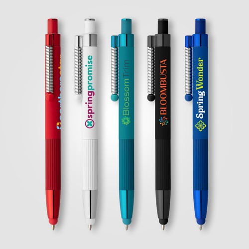Stylo Lisbon, aluminium recyclé, monochrome, stylet anti-stress