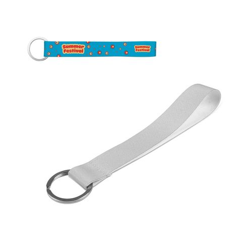 SLOUGH. Short lanyard for sublimation printing in recycled polyester (100% rPET) with ring SLOUGH. Short lanyard for sublimation printing in recycled polyester (100% rPET) with ring