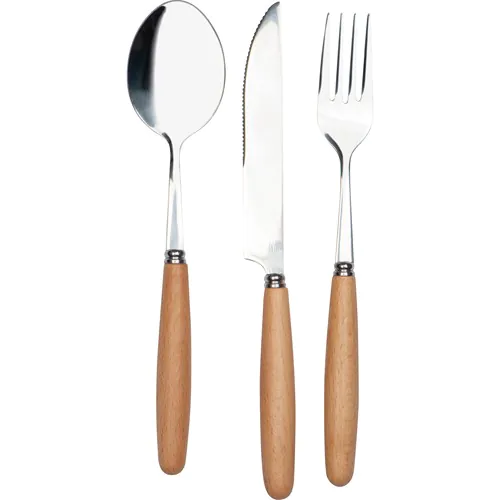 Bestekset in katoenen hoesje