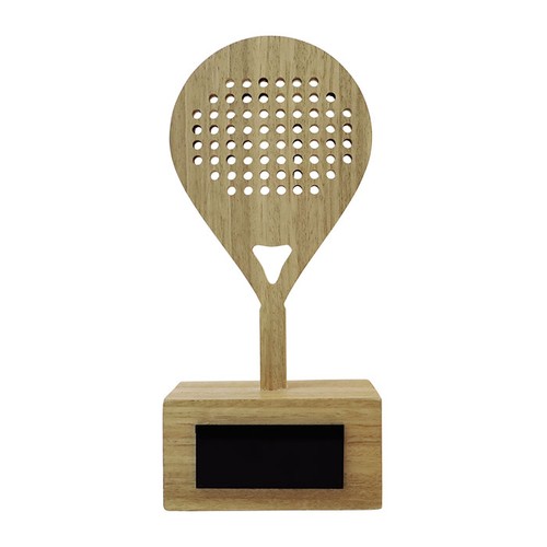 TROFEO EN MADERA Y ACRÍLICO 20X10CM GRABADO LÁSER PERSONALIZ