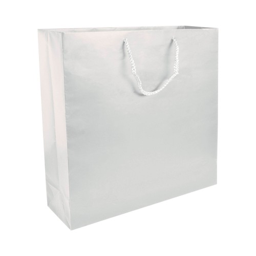 157 g/m2 matte laminated paper shopping bag with gusset and bottom reinforcement 157 g/m2 matte laminated paper shopping bag with gusset and bottom reinforcement