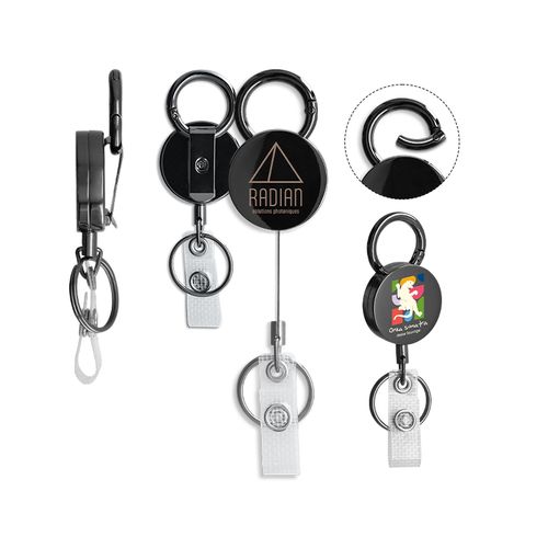 BADGE: RETRACTABLE METAL SHELL BADGE HOLDER BADGE: RETRACTABLE METAL SHELL BADGE HOLDER