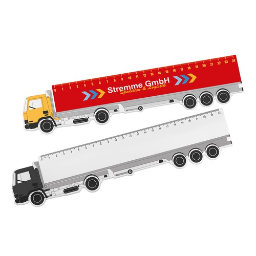 Liniaal "vrachtwagen" 24 cm