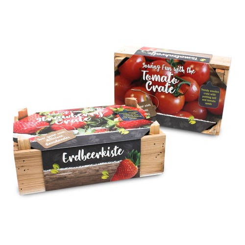 Kit de culture – Plateau en bois (personnalisé)
