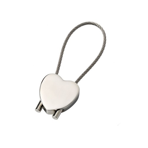 PORTE-CLES COEUR AVEC CABLE