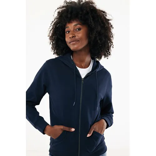 IQONIQ Abisko gerecycled katoen hoodie met rits