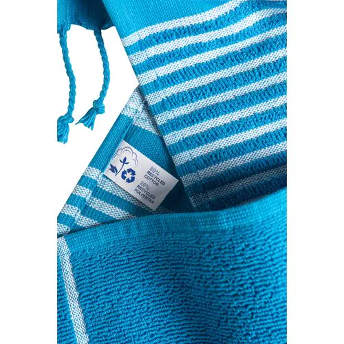 Serviette de plage en coton recyclé style fouta de 350 g/m2 Serviette de plage en coton recyclé style fouta de 350 g/m2
