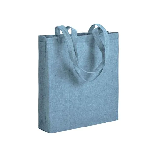 Baumwoll-Shopper aus recyceltem Material (150 g/m2) mit langen Griffen