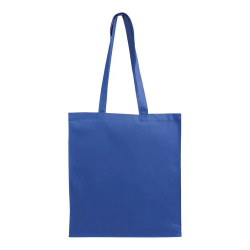 Sac shopping en coton 180 g/m2 avec anses longues et soufflet Sac shopping en coton 180 g/m2 avec anses longues et soufflet