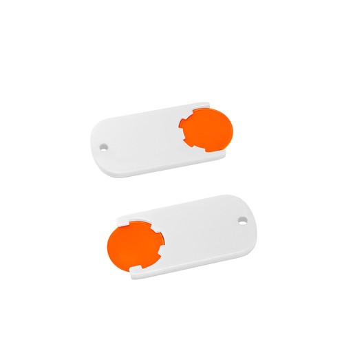 Porte-clés jeton 1€ "Alpha"