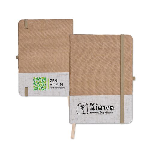 CARNET B6 COUVERTURE COTON ET FIBRES DE BAMBOU CARNET B6 COUVERTURE COTON ET FIBRES DE BAMBOU