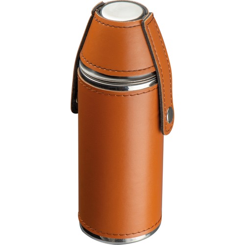 Stainless steel hip flask with 2 pins