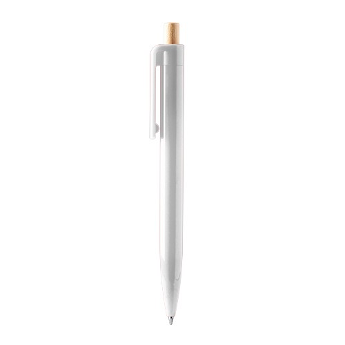 Stylo à bille avec mécanisme à clic, bouton en bam Cássia