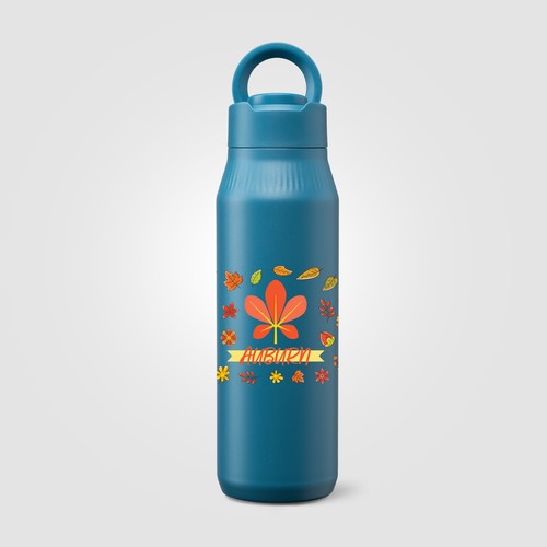 Gourde Majesty en Acier Inoxydable avec Support Selfie - 750 ml Gourde Majesty en Acier Inoxydable avec Support Selfie - 750 ml