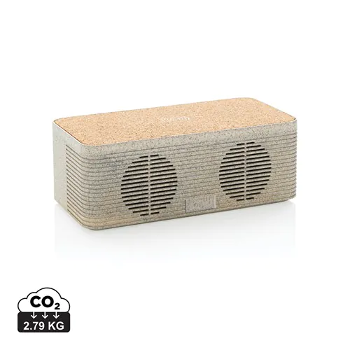 Speaker e caricatore wireless in fibra di grano Speaker e caricatore wireless in fibra di grano