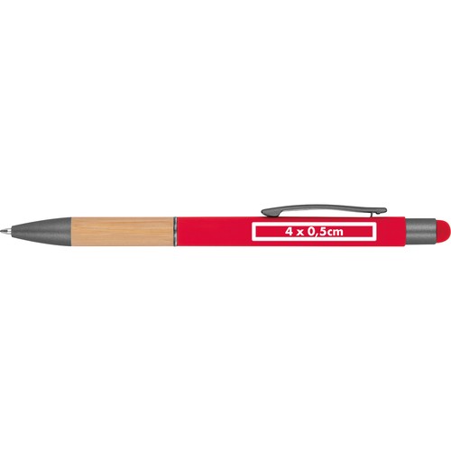 Ball pen with bamboo grip zone Ball pen with bamboo grip zone