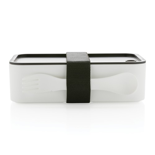 GRS recycled PP lunch box with spork GRS recycled PP lunch box with spork