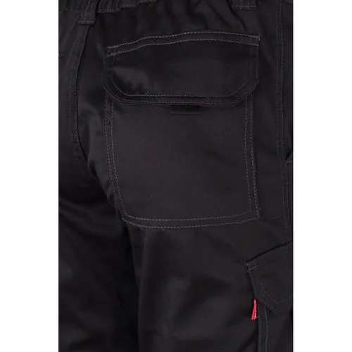VL PAN. Multi-pocket stretch trousers (290g/m²), in cotton (46%), EME (38%) and polyester (16%)