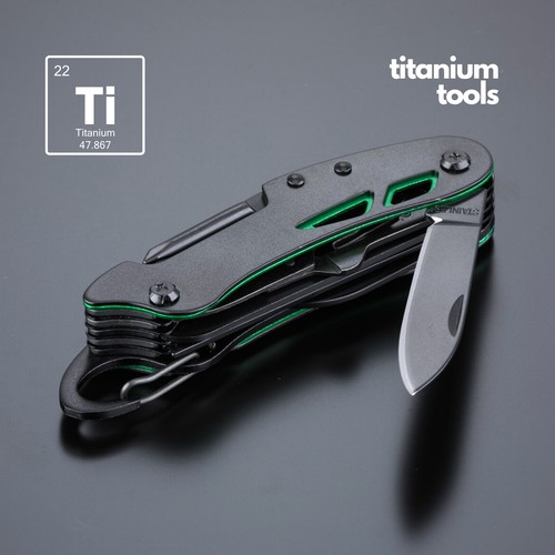 TITANIUM-COATED STEEL POCKET KNIFE OPTIMA TITANIUM-COATED STEEL POCKET KNIFE OPTIMA