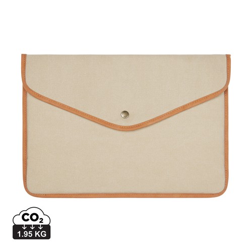 VINGA Bosler GRS recycled canvas 16" laptop sleeve VINGA Bosler GRS recycled canvas 16" laptop sleeve