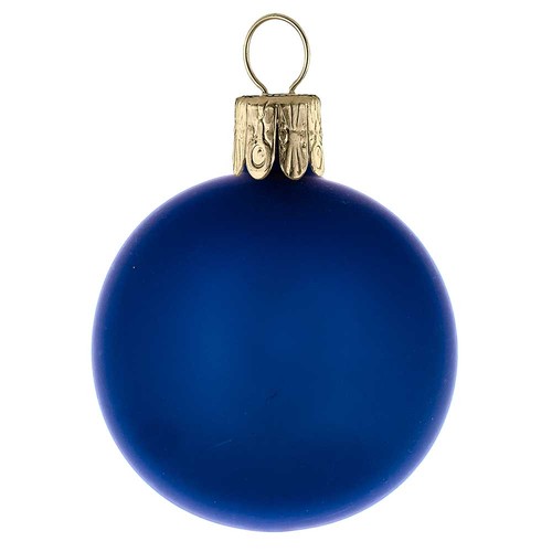 Traditional glass ball - matt-blue #834 Traditional glass ball - matt-blue #834