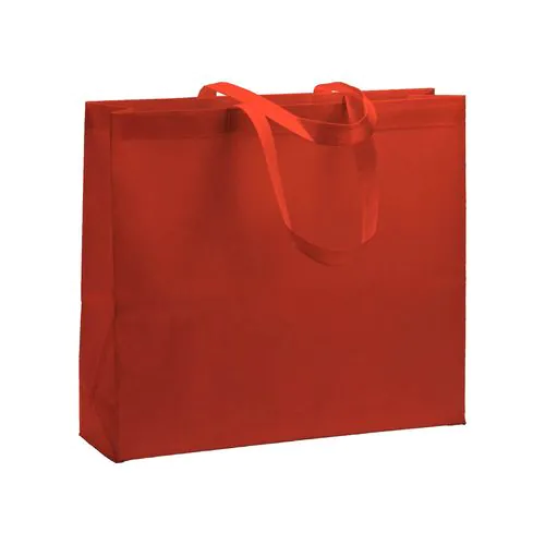 80 g/ m2 R-pet heat-sealed shopping bag with gusset