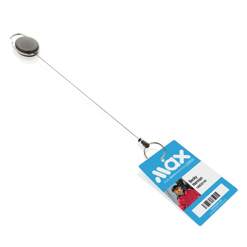 Porte-clés à clip extensible en ABS recyclé RCS Porte-clés à clip extensible en ABS recyclé RCS